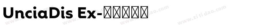 UnciaDis Ex字体转换
